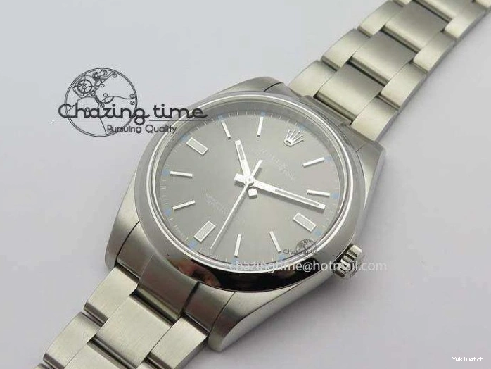 Perpetual 39mm Oyster Bracelet 114300 1:1 SS Best SA3132 Gray JF On Edition Dial 0306
